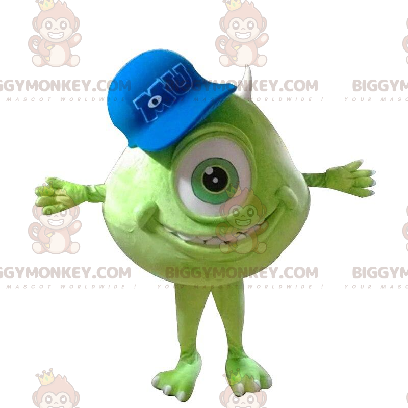 Monsters Inc. Κοστούμι μασκότ BIGGYMONKEY™ του Bob Razowski - Μασκότ διάσημων χαρακτήρων - BIGGYMONKEY_010579 - BiggyMonkey.com