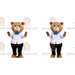 BIGGYMONKEY™ mascottekostuum van Ted, de beroemde teddybeer uit