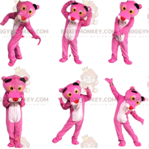 Berømt tegneseriefigur BIGGYMONKEY™ Pink Panther-maskotkostume