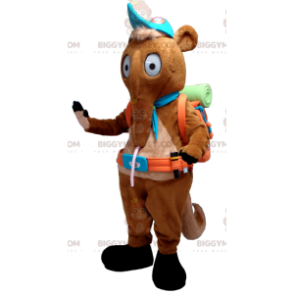 Brun tapirmyresluger BIGGYMONKEY™ maskotkostume med rygsæk -