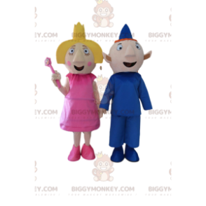 Maskot BIGGYMONKEY™ Bena a Holly, slavných kreslených postaviček - Maskoti slavní lidé - BIGGYMONKEY_010592 - BiggyMonkey.com