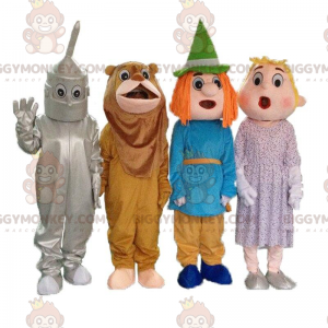 4 mascotas BIGGYMONKEY™s de la caricatura "El mago de Oz", 4