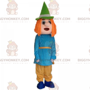 Disfraz de mascota BIGGYMONKEY™ de espantapájaros, personaje de