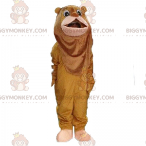 BIGGYMONKEY™ mascot costume of the cowardly lion, famous lion