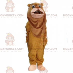 Traje de mascote BIGGYMONKEY™ do leão covarde, famoso leão em