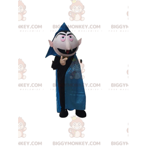 BIGGYMONKEY™ mascot costume of Count von Count, famous Muppet