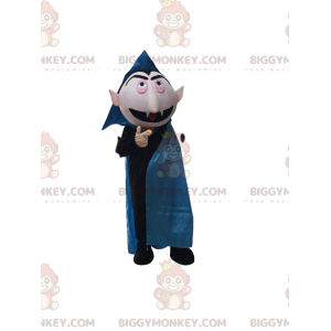 Costume de mascotte BIGGYMONKEY™ de Count von Count, vampire