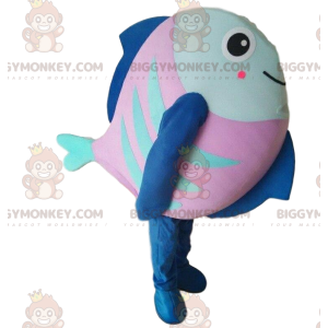 Costume da pesce rosa, blu e verde, costume da mare -