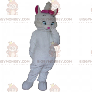 BIGGYMONKEY™ mascot costume of Marie, the famous white kitten