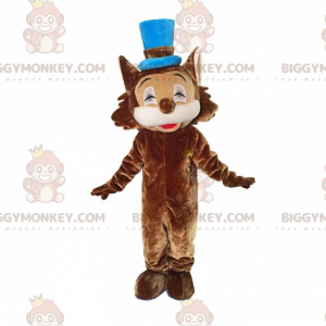 Brązowy kostium lwa z cylindrem - Biggymonkey.com