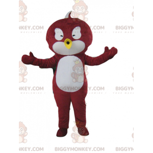 Kostým maskota červenobílého ptáka BIGGYMONKEY™ –