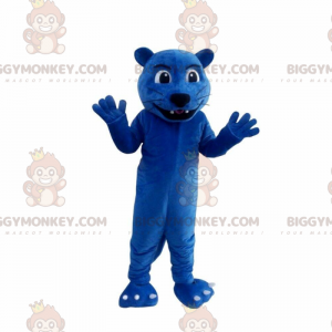 Riesenblaues Pantherkostüm, blaues Katzenkostüm -