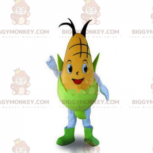Disfraz de mazorca de maíz amarillo y verde, disfraz de mascota