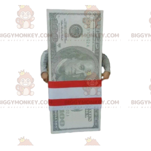 BIGGYMONKEY™ 100 dollarseddel maskotkostume. kæmpe billet -