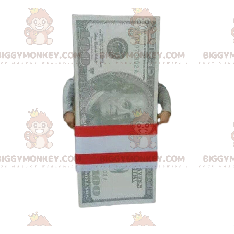 BIGGYMONKEY™ mascottekostuum van 100 dollar. gigantisch kaartje