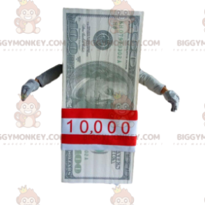 BIGGYMONKEY™ mascottekostuum van 100 dollar. gigantisch kaartje