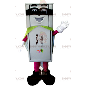 Traje de mascote BIGGYMONKEY™ branco para unidade flash USB com