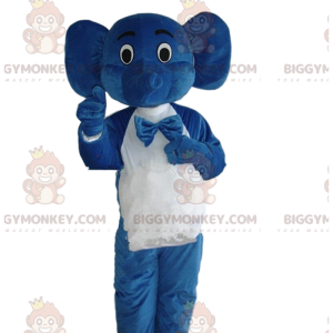 Traje de camarero Traje de elefante azul, Traje de mascota de