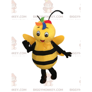 Kostium maskotki BIGGYMONKEY™ żółto-czarna pszczoła