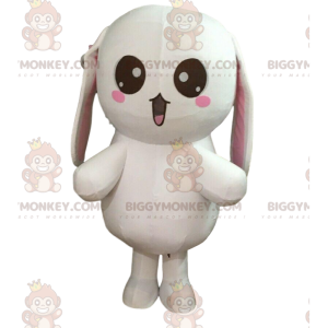 Very fun big white rabbit costume, cuddly toy costume -