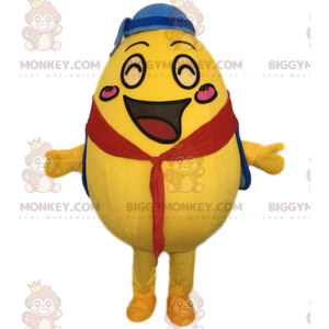 Costume de mascotte BIGGYMONKEY™ d'œuf jaune géant, costume de