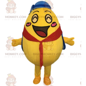 Traje de mascote gigante de ovo amarelo BIGGYMONKEY™, fantasia