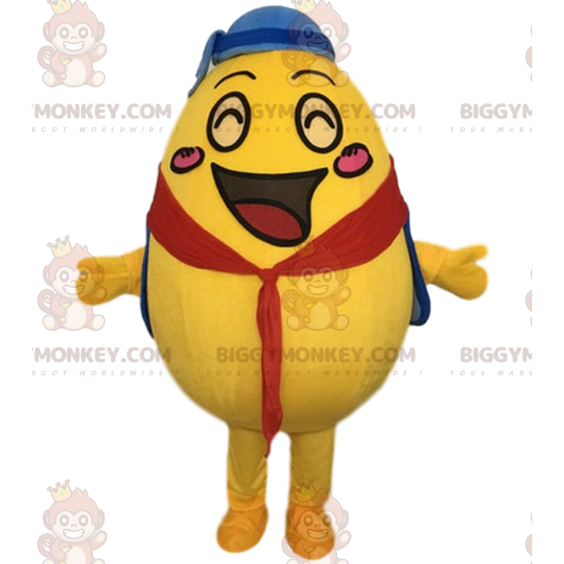 Costume de mascotte BIGGYMONKEY™ d'œuf jaune géant, costume de Costume de mascotte BIGGYMONKEY™ d'œuf jaune géant, costume de