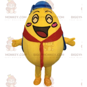 Costume de mascotte BIGGYMONKEY™ d'œuf jaune géant, costume de