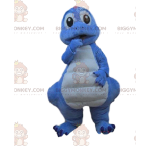 Blue and white dinosaur costume, dragon costume –