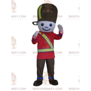Soldier BIGGYMONKEY™ Mascot Costume, Boy in Black and Red