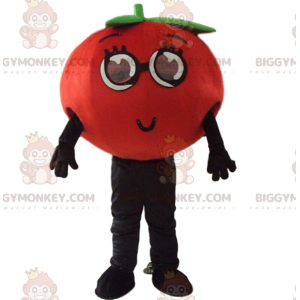 BIGGYMONKEY™ riesiges rotes Tomaten-Maskottchen-Kostüm, Obst-