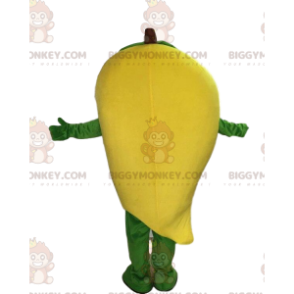 Giant Mango BIGGYMONKEY™ maskottiasu, keltainen eksoottisten