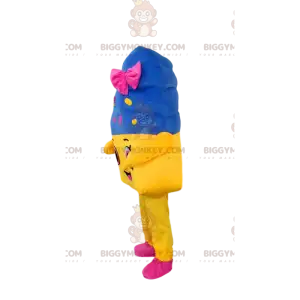 Riesiger Eistopf BIGGYMONKEY™ Maskottchenkostüm, Buntes