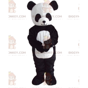 BIGGYMONKEY™ maskotdräkt av svart och vit panda, Asiatisk