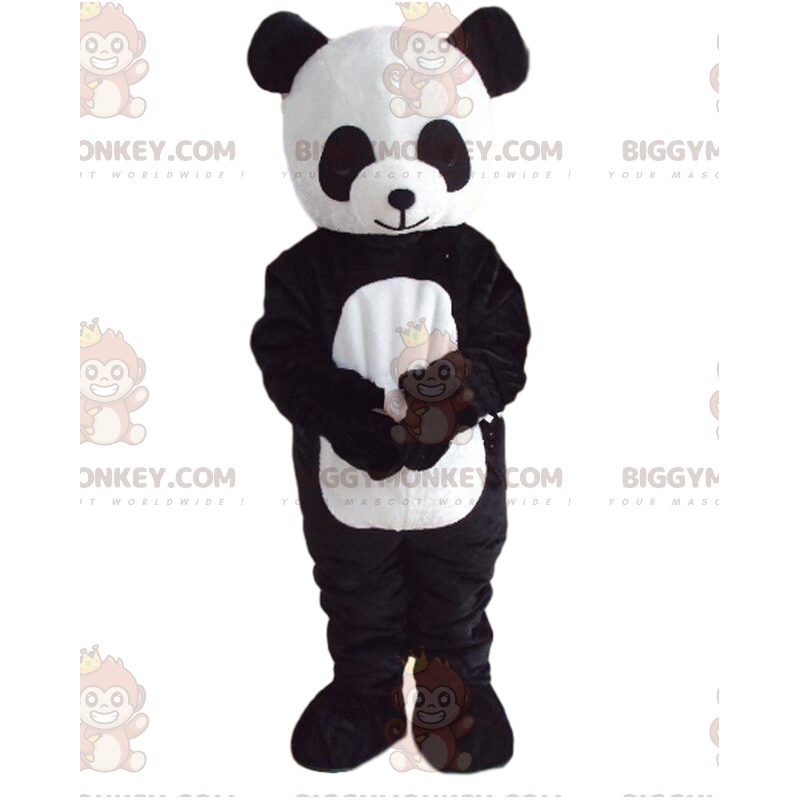 Disfraz de mascota BIGGYMONKEY™ de panda blanco y negro Disfraz de mascota BIGGYMONKEY™ de panda blanco y negro