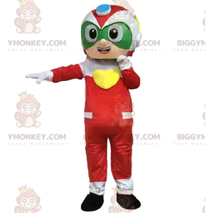 Astronaut BIGGYMONKEY™ mascot costume, racing driver costume -