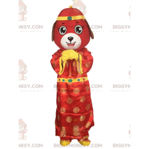 Déguisement de chien rouge, costume asiatique, de signe chinois