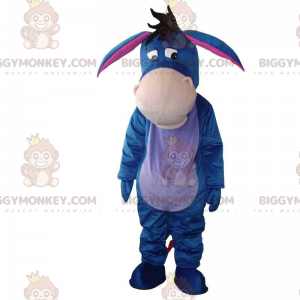 BIGGYMONKEY™ maskotkostume af Eeyore, berømt blåt æsel i Peter