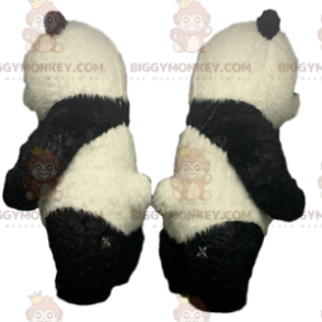 BIGGYMONKEY™ maskotkostume oppustelig panda, 2 meter bamse -