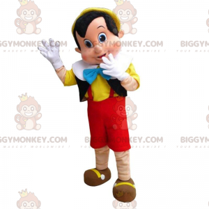 BIGGYMONKEY™ costume mascotte di Pinocchio, famoso burattino