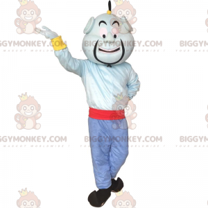 Genie BIGGYMONKEY™ mascot costume, famous blue character in