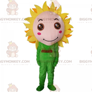 Costume mascotte gigante fiore giallo BIGGYMONKEY™, costume