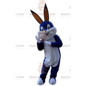 Kostým maskota modrobílého zajíčka Bugs BIGGYMONKEY™, kostým slavného zajíčka - Maskoti slavní lidé - BiggyMonkey.com