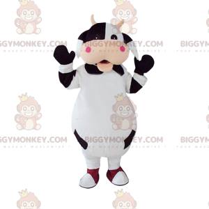 Fuldt tilpasselig sort og hvid ko kostume - Biggymonkey.com