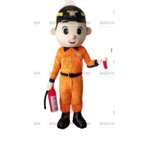 Kostým maskota BIGGYMONKEY™ Kostým hasiče, dělníka, údržbáře - Pánské maskoti - BIGGYMONKEY_010732 - BiggyMonkey.com