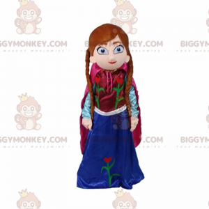 Kostým princezny Anny BIGGYMONKEY™ maskota z filmu „Frozen“ –