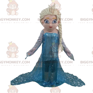 Costume de mascotte BIGGYMONKEY™ de la princesse Elsa dans La