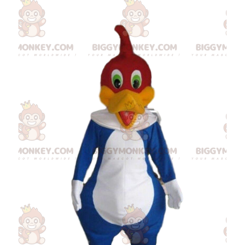 Kostým maskota BIGGYMONKEY™ Woodyho datela, slavného kresleného Kostým maskota BIGGYMONKEY™ Woodyho datela, slavného kresleného