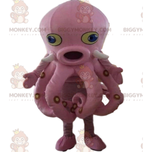 Bläckfisk kostym, jätte rosa bläckfisk - BiggyMonkey maskot