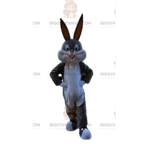 Traje de mascote BIGGYMONKEY™ do Bugs Bunny, o famoso coelho